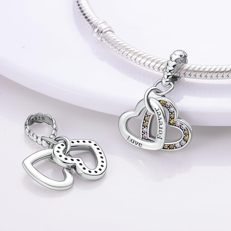 DATOUQI Queen Happy Birthday Hot Air Balloon Family Puppy Charm 925 Sterling Silver Charms for Bracelets and Necklaces Mother's Day Charms for Women - Image 1